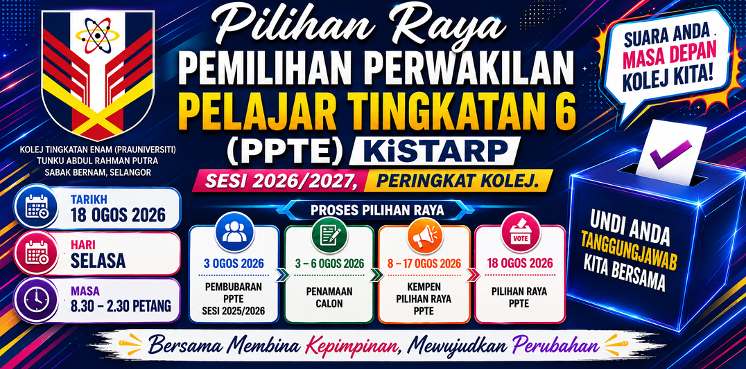Banner rasmi Pilihan Raya PPTE